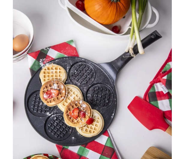 Valdinox Patelnia do placków i jajek 26 cm wafel indukcja - 1611074 - zdjęcie 6